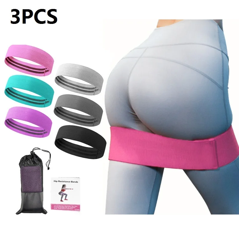 

Fabric Booty Resistance Bands Hip Circle Exercise Cotton Bands Thigh Butt Squat Fitness Rubber Bands Elastic Workout Glute Loop