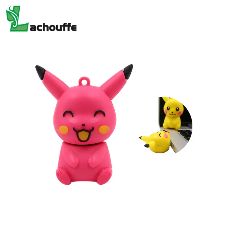 Горячая Распродажа ручка накопитель мультяшный Милый Пикачу pokemon pendrive 32 ГБ 16 8 64 usb