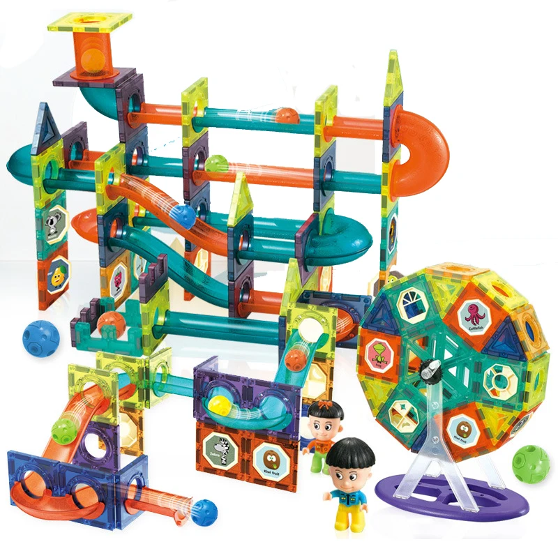 Детский конструктор с мраморным рисунком набор строительных блоков игрушка для