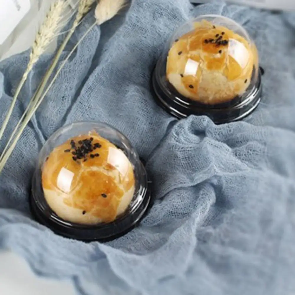 Круглый пластиковый контейнер для кексов 50 шт. | Дом и сад