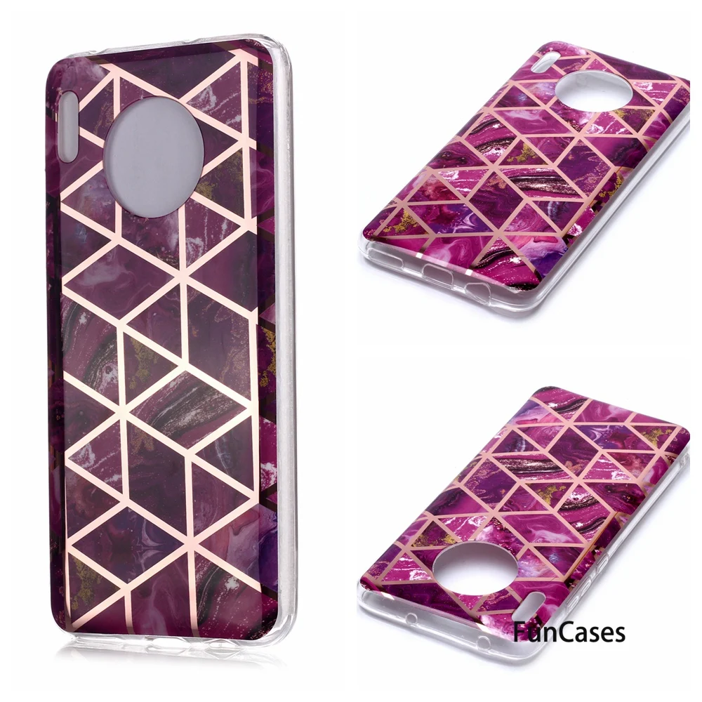 Роскошные Чехлы для capinha Huawei Mate 30 черный золотой чехол с держателем ajax крутой