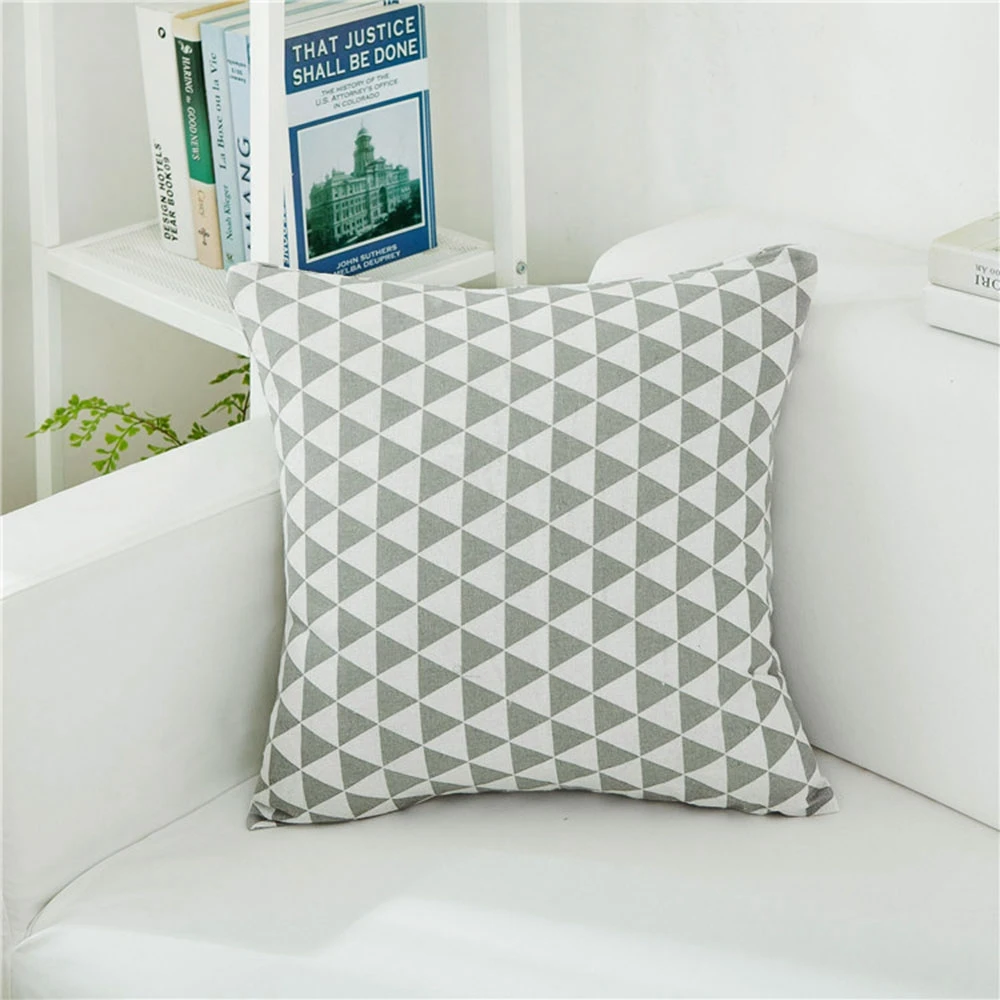 

Pillow Cases Luxury Geometric Pineapple Cotton Pillow Case White Bedroom Home Office Decorative