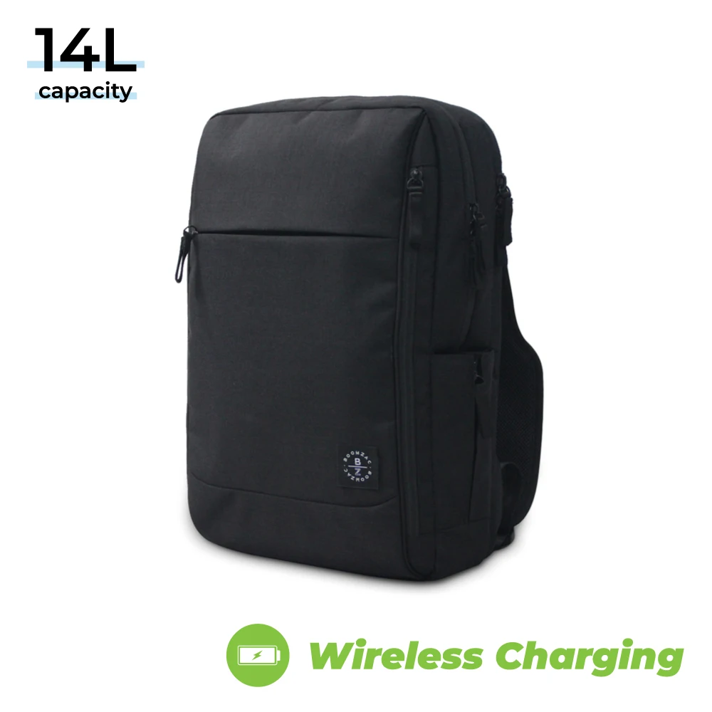 Casual Waterproof Material Backpack Large Storage Space Unisex with Wireless Wired Charging Insert Packsack Rucksack Knapsack