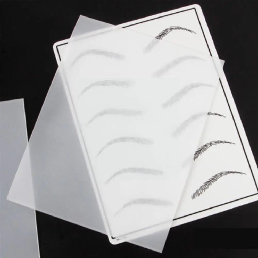 

Dual Side Blank Tattoo Practice Skin Translucent Permanent Makeup Skin Eyebrow Lips Latex Sheet Training For Beginner X4X9