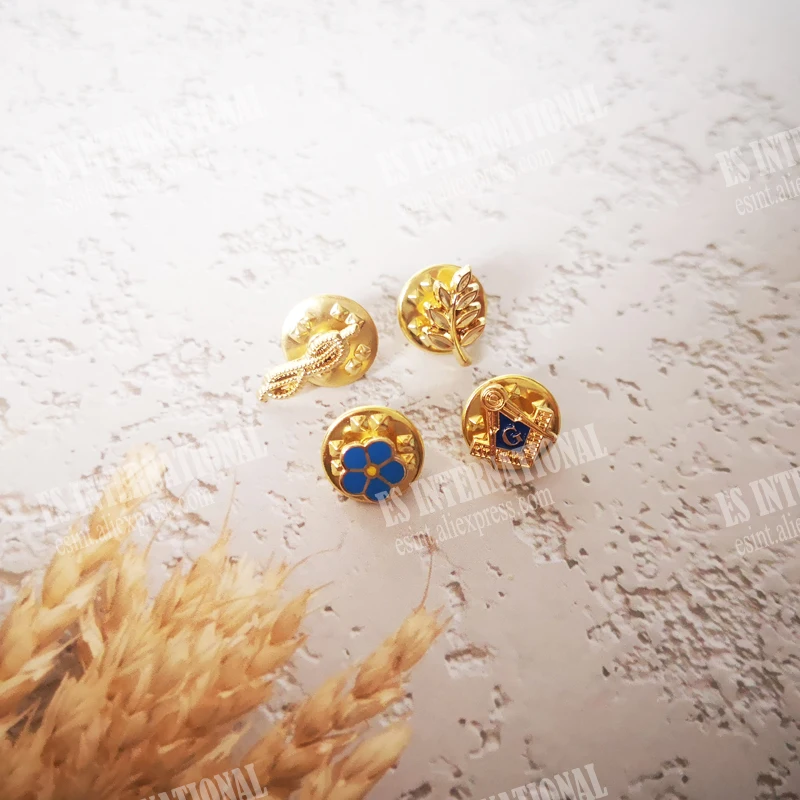 Оптовая продажа 4 различных стилей масонских нагрудных штырьков знак масон