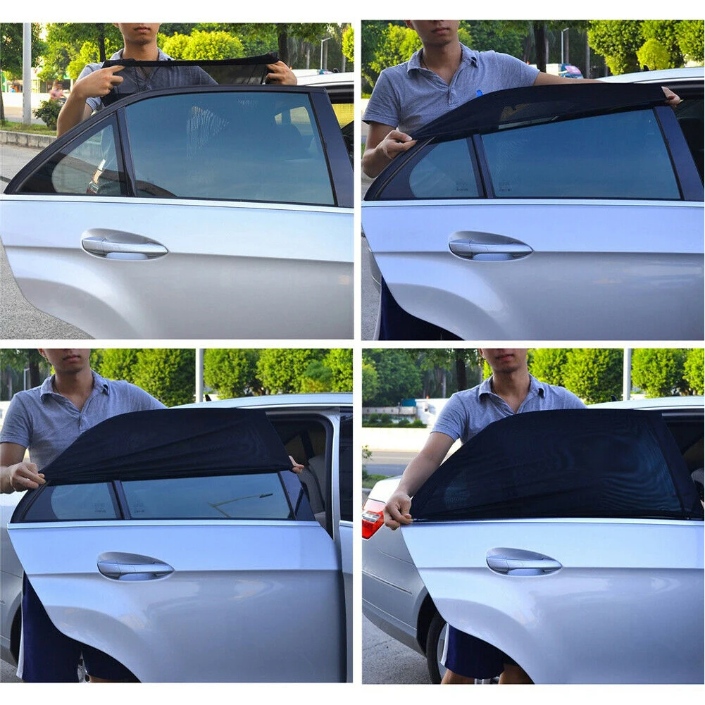 2 шт. Авто УФ Защита Складная регулируемая сетка портативный внешний козырек