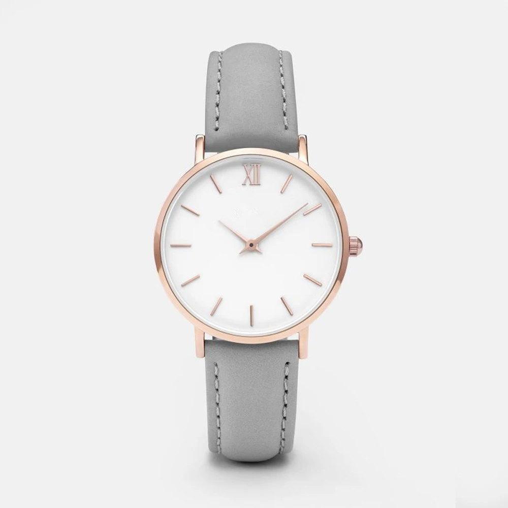 

Relojes de moda para mujer, pulsera de cuarzo ultrafina con correa de malla de acero inoxidable, Reloj clasico de oro rosa