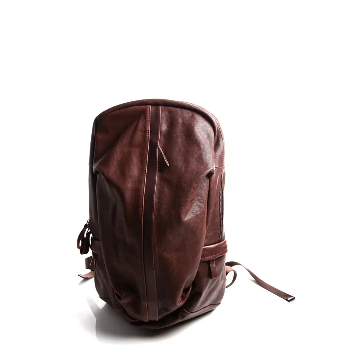 

Pure leather original European and American fashion retro street pat fashion backpack personality travel outdoor backpack bags
