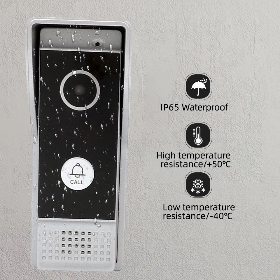 Купить Tuya 7 дюймов беспроводной WiFi смарт IP видео домофон система с 1x1200TVL 960P AHD проводной дверной звонок камера дистанционного разблокирования