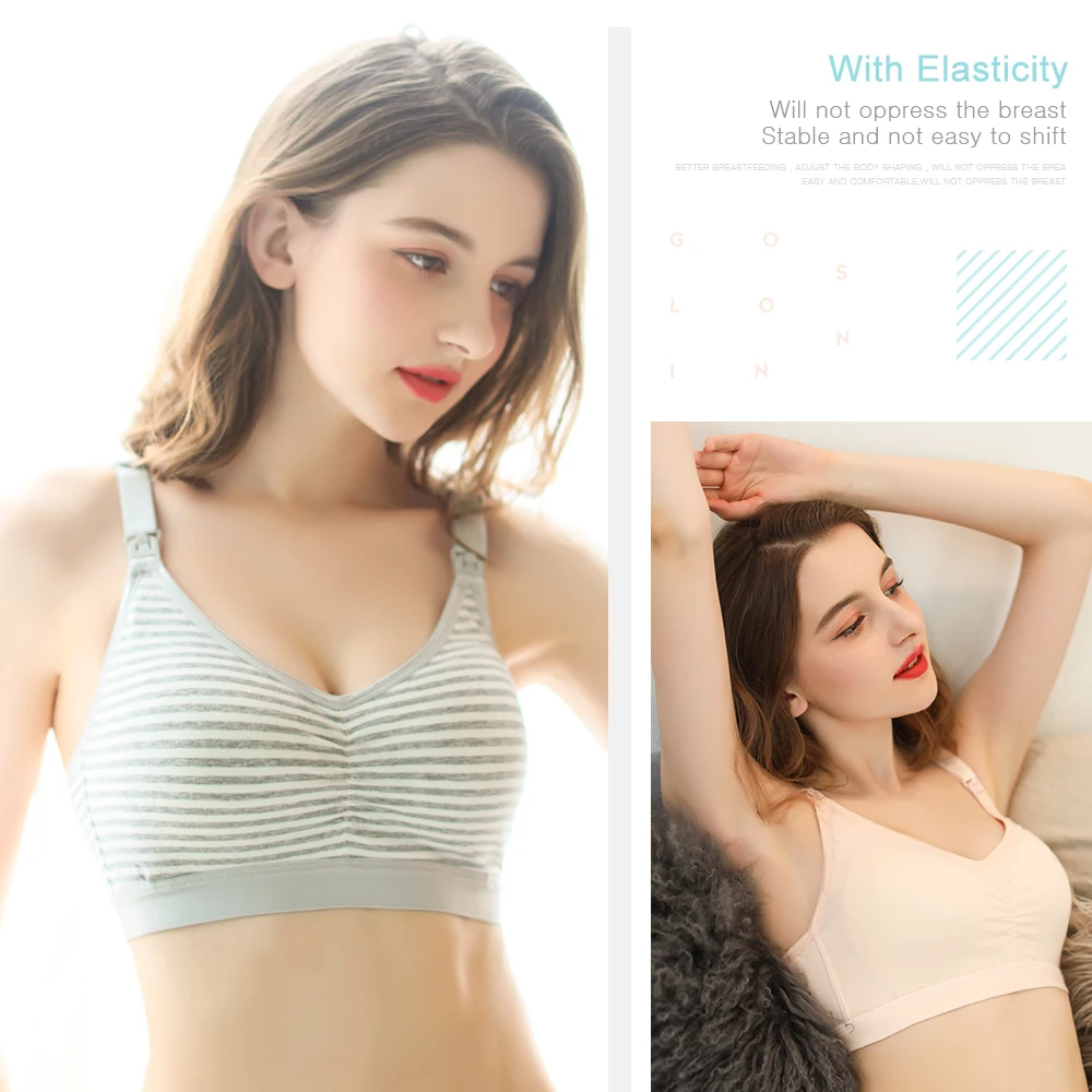 Одежда для беременных Бюстгальтер кормления хлопок и кормящих женщин без