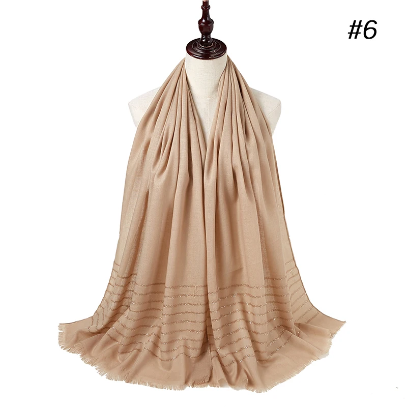 Plain Shimmer maxi cotton scarf hijab solid Fringed shawls glitter muslim long muslim head wrap turbans scarves/scarf 10PCS/LOT