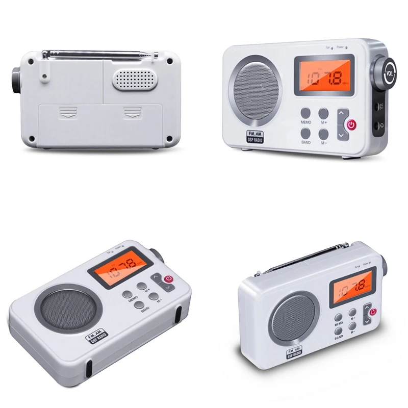 

LCD Display Radio Receiver Speaker FM AM Digital Stereo Mini MP3 Music Player Portable Radio