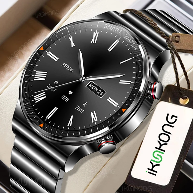 

Smart Watches Men 454*454 HD 1.39 inch display Bluetooth Call IP68 Waterproof Music Player Link Bluetooth Headset Smartwatch Men