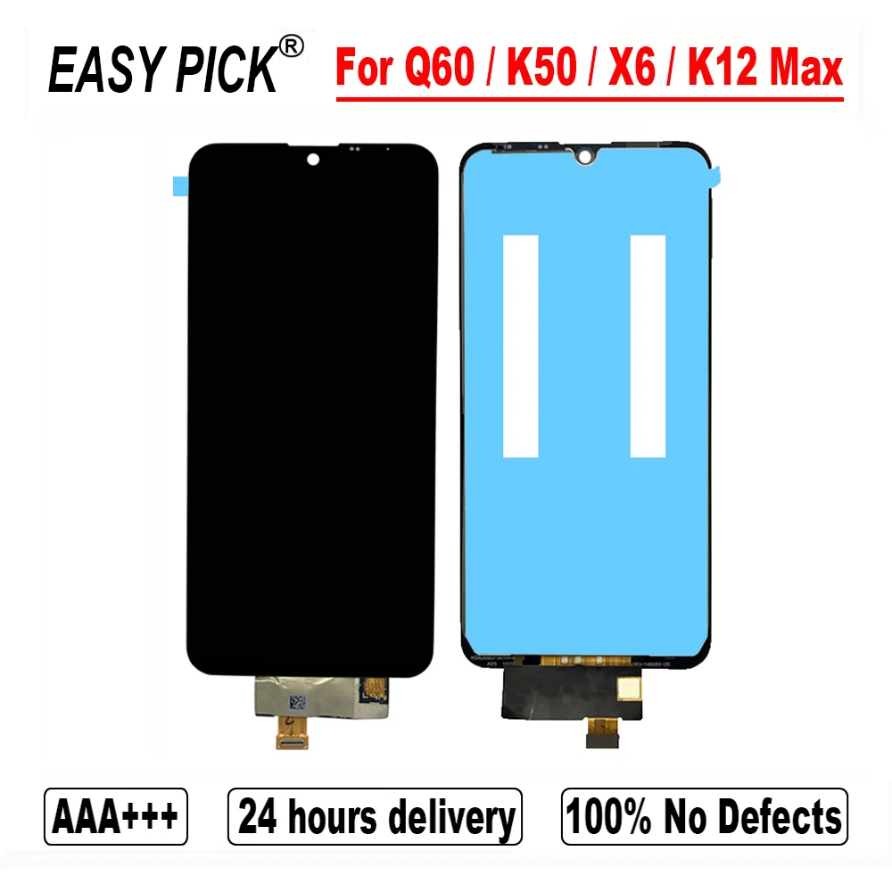 Для LG Q60 2019 X525 X525BAW X525HA X525ZAW K12 Max X520BMW ЖК-дисплей сенсорный экран дигитайзер для X6 X625N