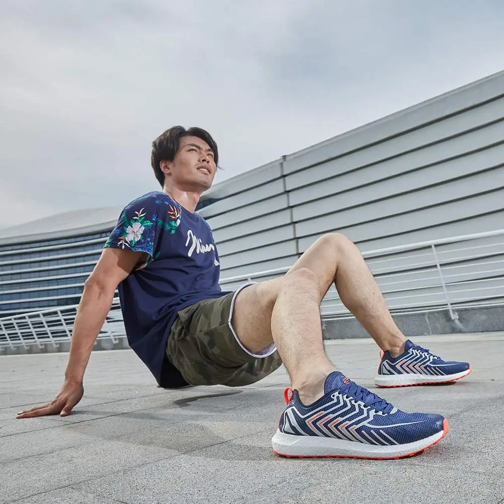 Легкие мужские и женские беговые кроссовки Youpin для марафона светильник дышащие