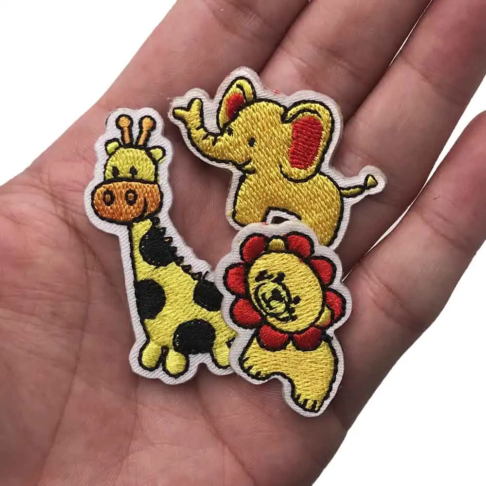 

cute animal Cartoon Embroidered Patches in baby kid Clothes