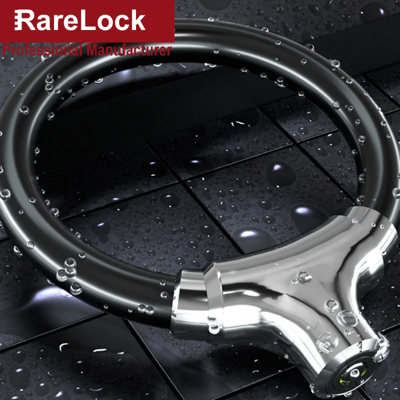 Steel Cable Cycling Lock Push Button with Key One-Click-to-Lock for Bicycle Bike Motorcycle Glass Door Cabinet Rarelock YP73 a |