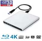 Ультратонкий Внешний Оптический привод 4K Blu-Ray горелка usb DVD плееры 3D Blu-Ray устройство для чтения CDDVD