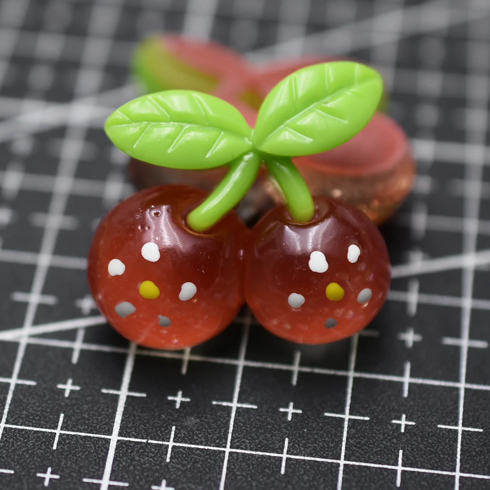

1 шт./Лот Смола с плоской задней стороной имитация фруктов красная клубника 28 мм Кабошоны Скрапбукинг бант для волос Декор «сделай сам»
