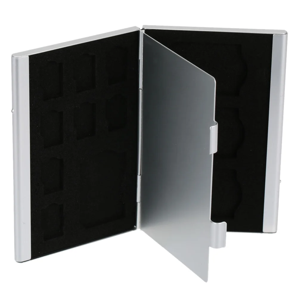 12 в 1 Алюминий ящик для хранения сумка чехол держателя карты памяти