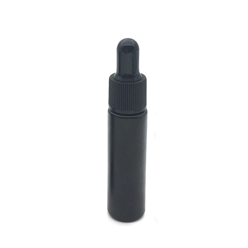 1pcs Black 1 шт пустая 10 мл красочная стеклянная бутылка с пипеткой с чистым стеклом капельницы трубки мини духи образец сосуд для эфирных масел - Цвет: 1pcs Black