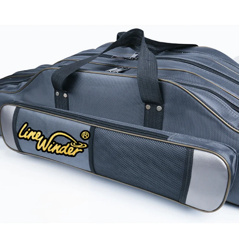 3 Layers Fishing Rod Bag 80/90cm Portable Folding Cover Tackle Tool Carry Case Carrier Backpack For X142G | Спорт и развлечения