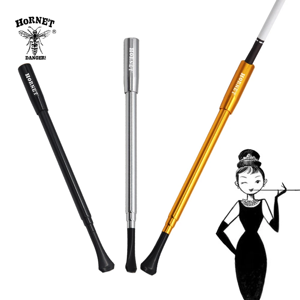 Женская Серия выдвижной винтажный держатель для сигарет металлическая