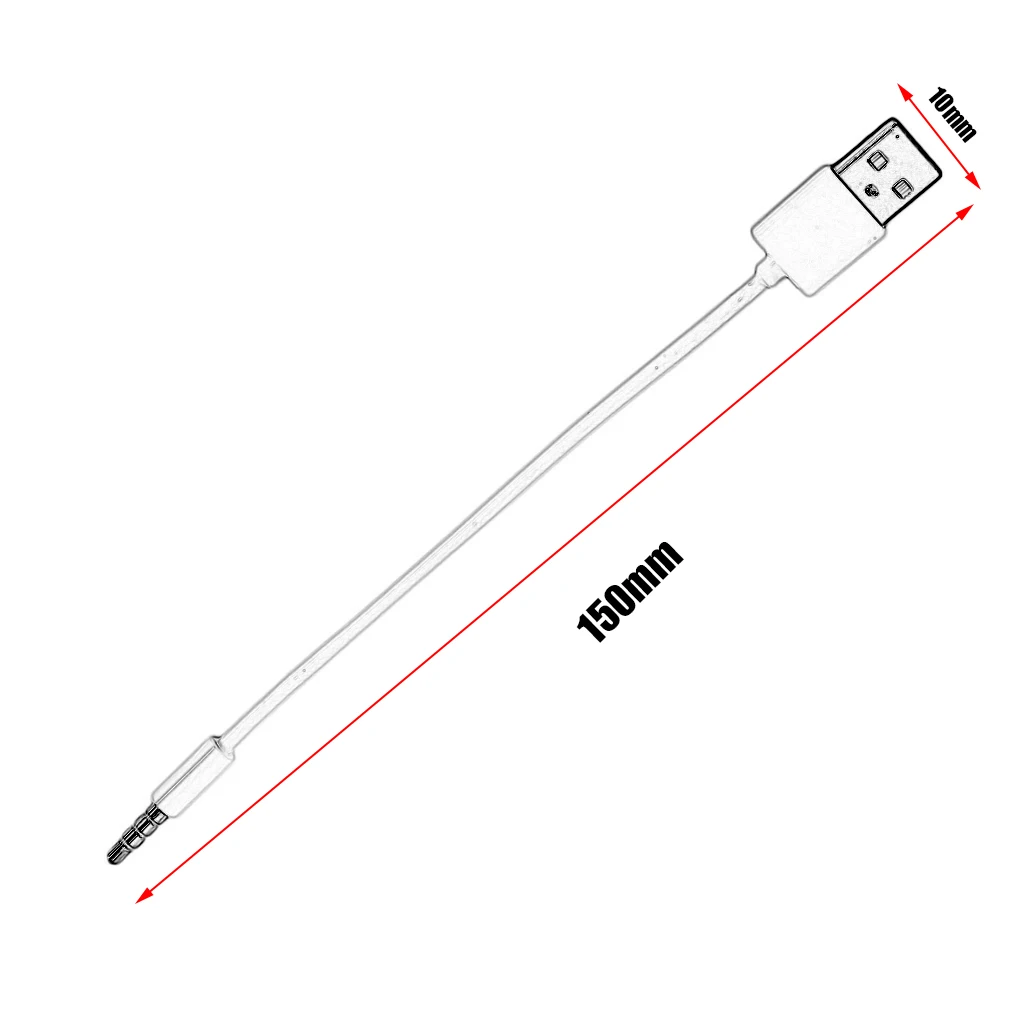 ACEHE USB Поворот 3 5 мм конверсионной линии к вспомогательный конвертер кабель