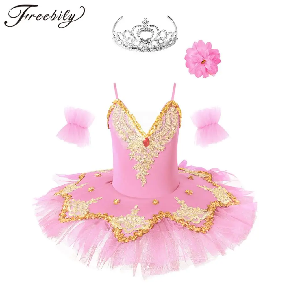 Балетное платье для девочек без рукавов с блестками | Тематическая одежда и