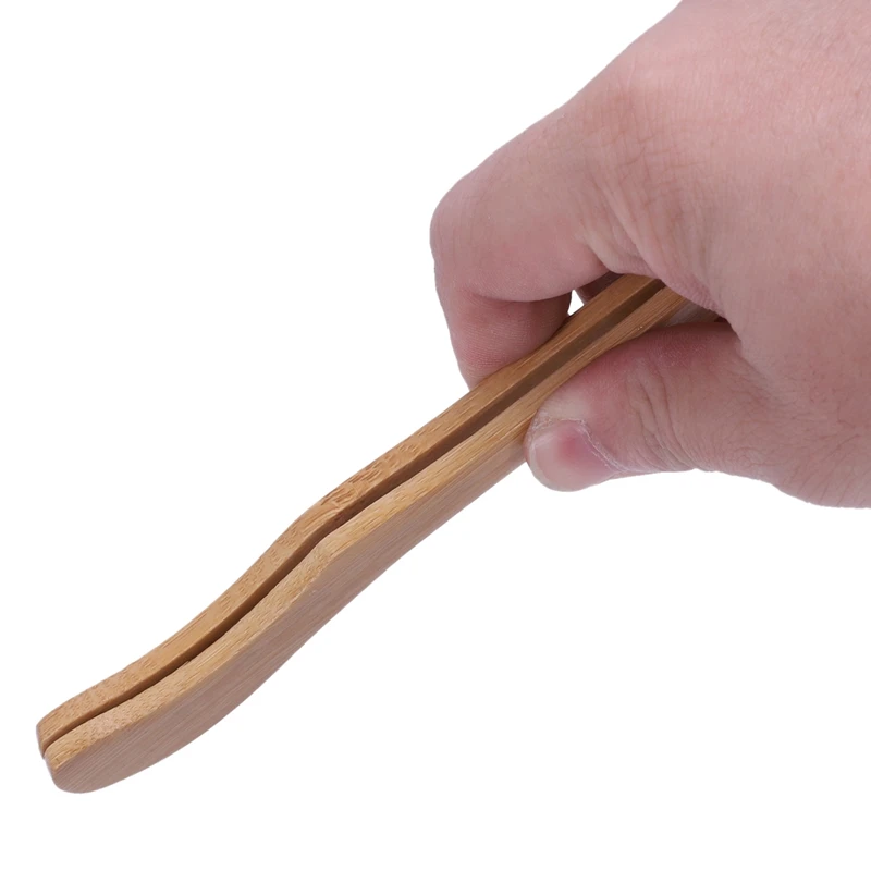 

Wood Color Bamboo Chinese Kongfu Tea Tong Tweezers Teaware 6.9" Long