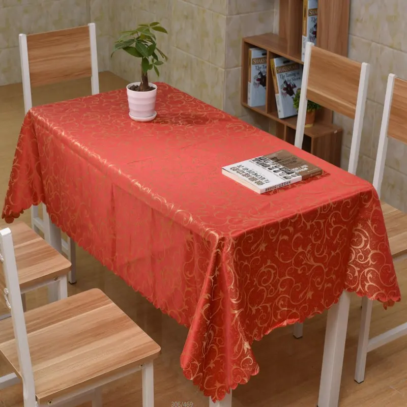 Изготовленная на заказ ручная работа пасторальная полиэфирная скатерть для