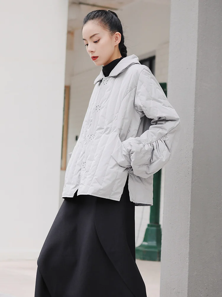 Женская зимняя куртка в стиле ретро Cakucool тонкий пуховик с 90% белым утиным