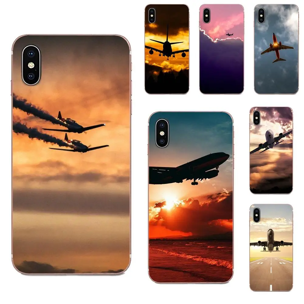Самолет самолет Летающий путешествие облако для Apple iPhone 11 Pro X XS Max XR 4 4S 5 5C 5S SE 6 6S 7 8