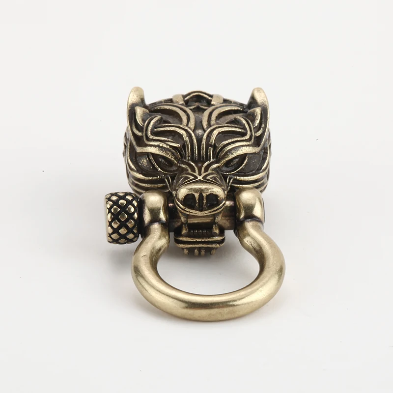 

Paracord Beads for Jewelry Making Supplies Gold Spacer Beads Needlework Animal Wolf Diy BraceletAccessories Big Hole