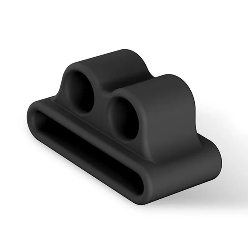 Clasp black Мягкий силиконовый чехол для Apple Airpods противоударный чехол для наушников Защитный Водонепроницаемый Чехол - Цвет: Clasp black