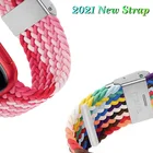 Ремешки для Apple Watch Series 6SE543 38 40 42 мм 44 мм, регулируемая плетеная соло-петля для iWatch, эластичные Стрейчевые браслеты