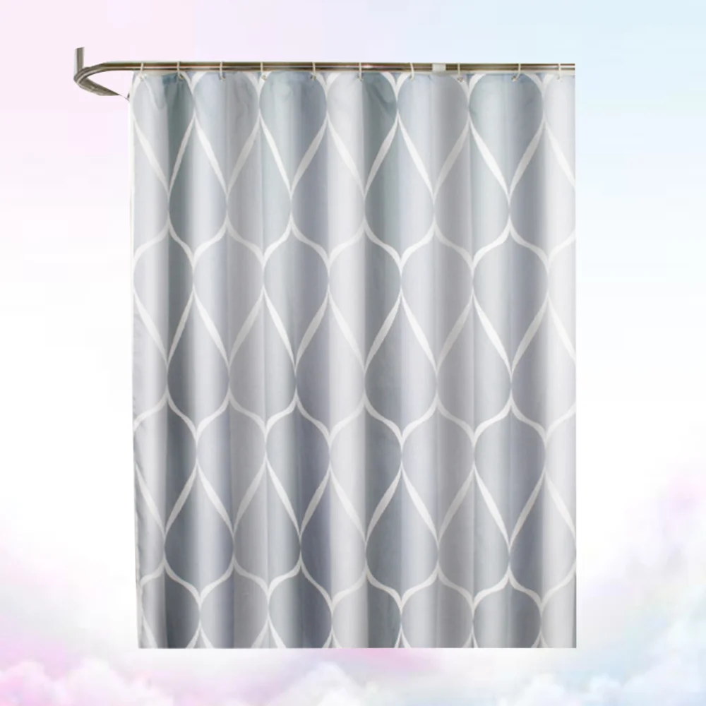 

Simple Waterproof Shower Curtain Thickened Polyester Bathroom Curtains Bathroom Decoration (80x180cm)