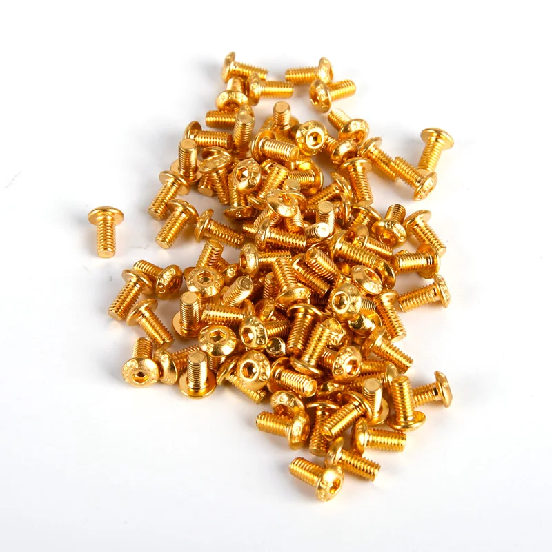 50pcs/lot Gold YFS 12.9 Grade Screw M3*6 M3*8 M3*10 M3*14 M3 *12 Hexa Socket Head Cap Screws SHCS for FPV Racing Drone | Игрушки и хобби