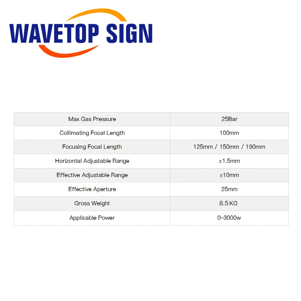 WaveTopSign WSX NC30B 0-3 кВт Автоматическая фокусировочная Волоконно-Лазерная режущая