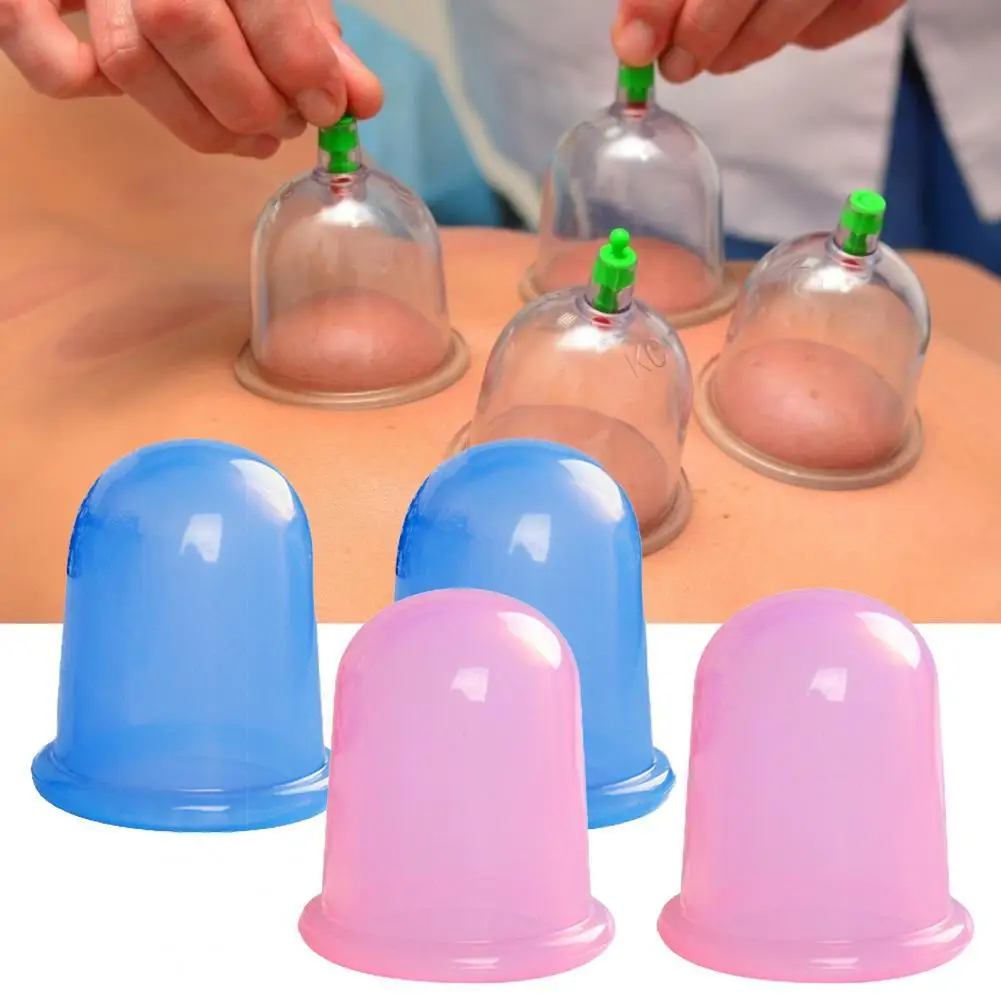 

2Pcs Body Cupping Anti Cellulite Cup Vacuum Massage Cups Relax Smoothing Fine Lines Silicone Vacuum Suction Massage Cup Massager