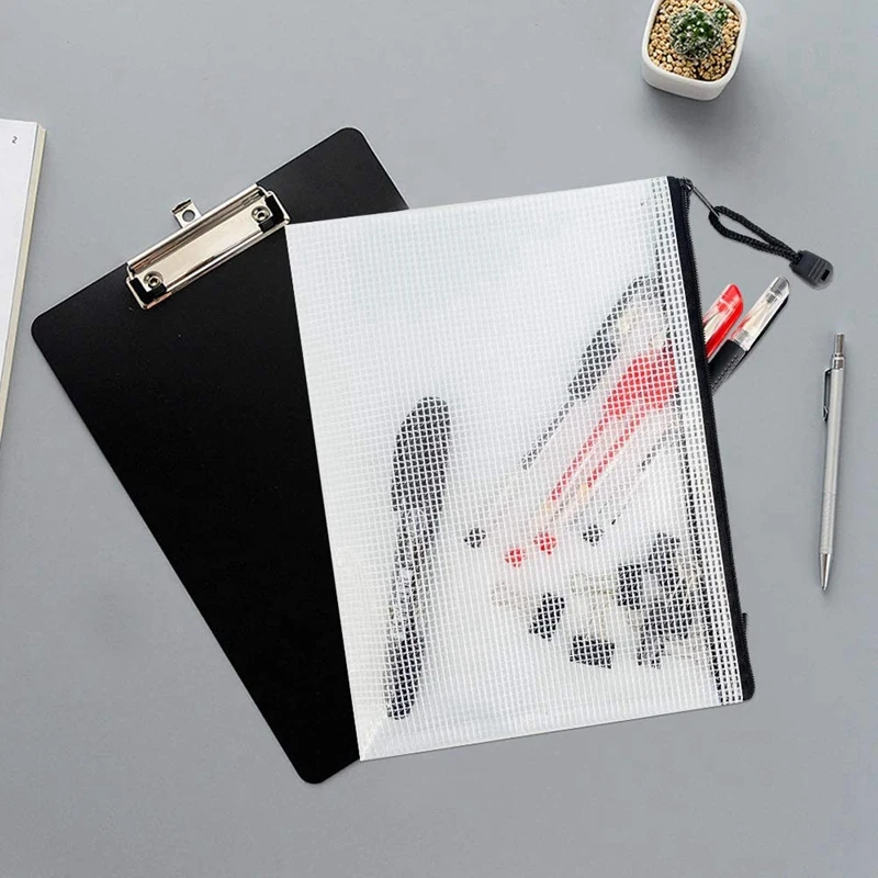 

18 Pack A5 Mesh Zipper Pouch,Zipper File Bags, Board Games Storage Bags for School Office Supplies and Travel