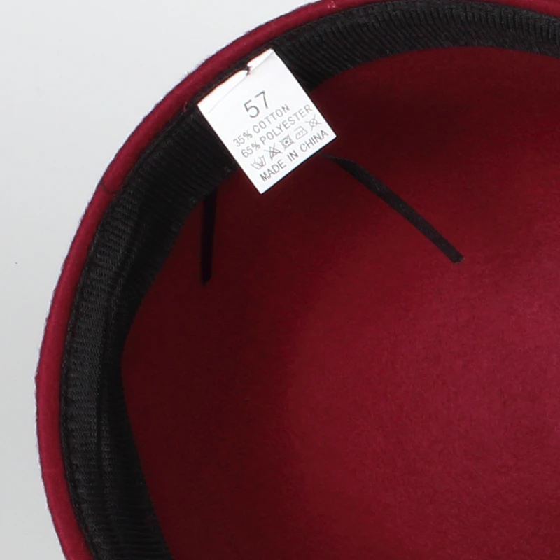 Оптовая продажа модная Милая однотонная винтажная Федора унисекс без рисунка