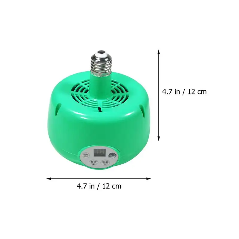 

1pc Chicken Breeding Heating Lamp Heater Fan Heat Light Heat Emitter Temperature Control Breeding Heat Preservation Lamp (Green)