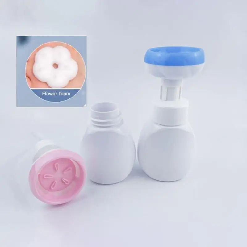 

250ML Soap Foam Flower Empty Plastic Bottle Liquid Soap Dispenser Clear Bottle Shower Gel Foam Pump Bottle Empty Bottle