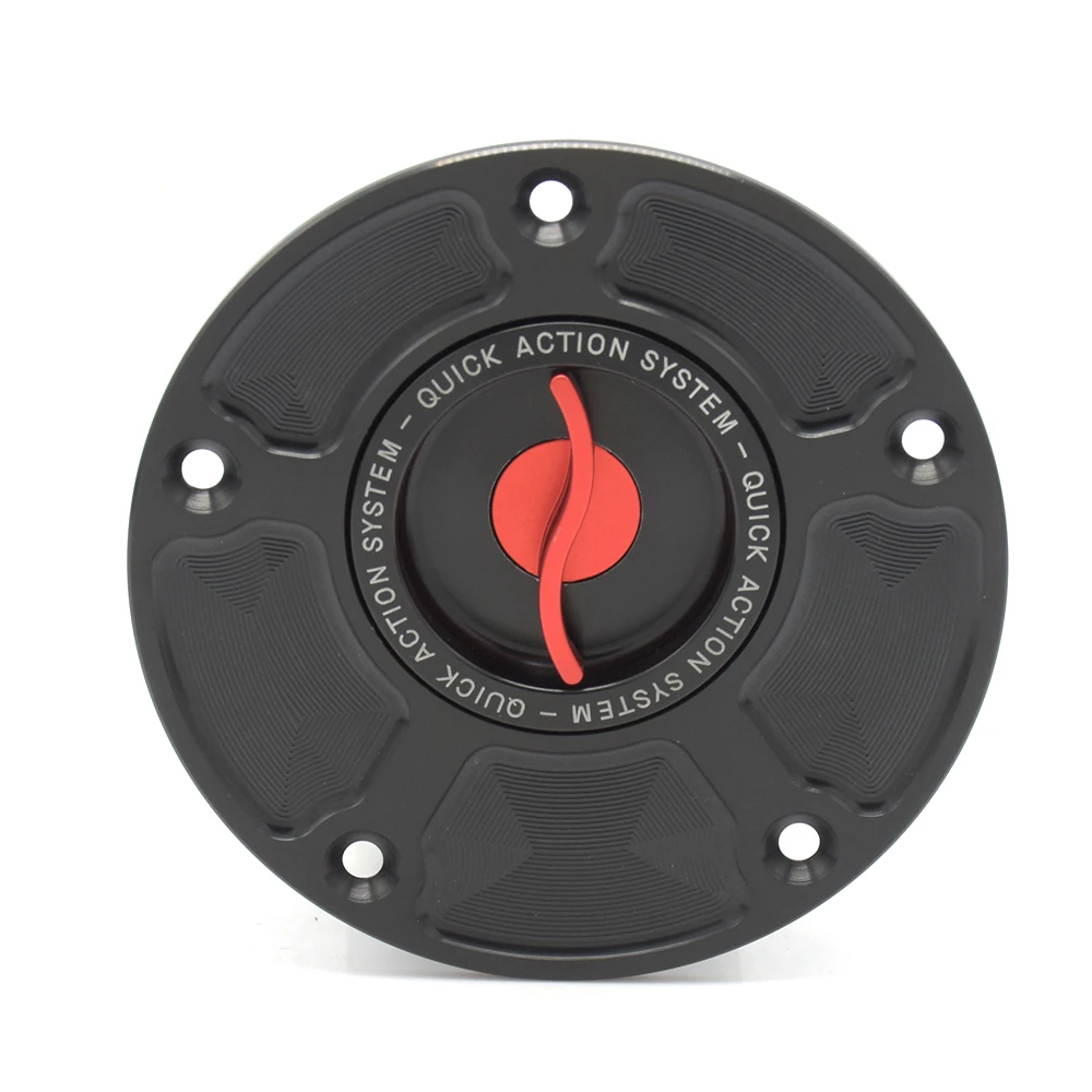 Мотоциклетные гоночные крышки топливного бака Черный Красный для KAWASAKI ER 6R 2007 2017