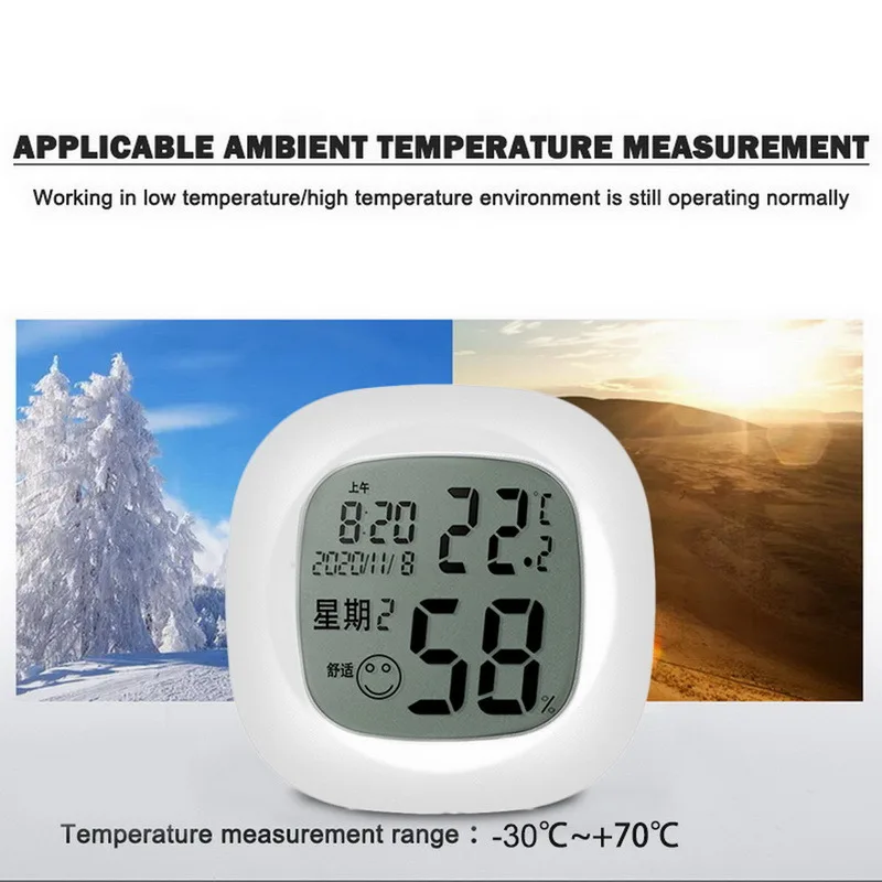 

Mini Indoor Thermometer Digital LCD Temperature Sensor Humidity Meter Thermometer Room Hygrometer Gauge