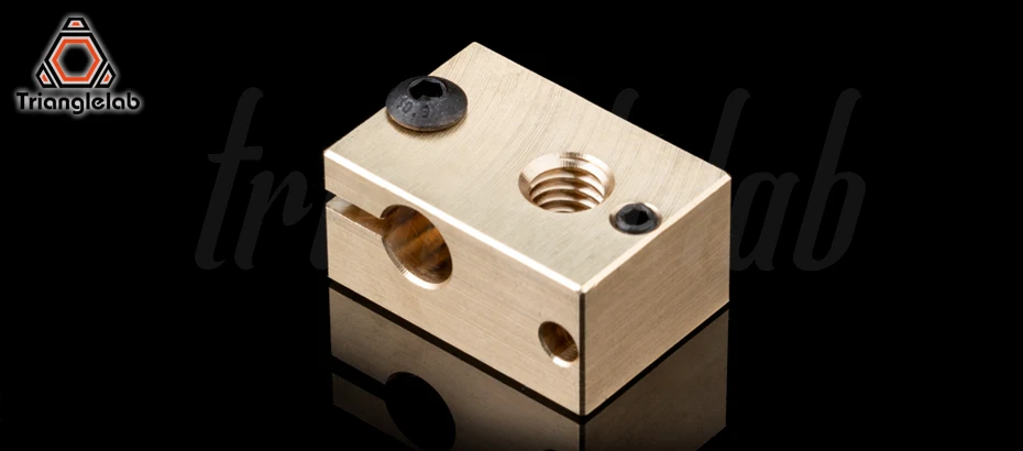 Медный медный нагревательный прибор блок для E3D copper hotend для 3D принтера высокая температура для закаленной стали V6 сопла/titan экструдер