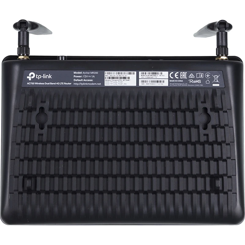 Wireless Router TP-Link Archer mr200 AC750 10/100BASE-TX/4G Black | Компьютеры и офис