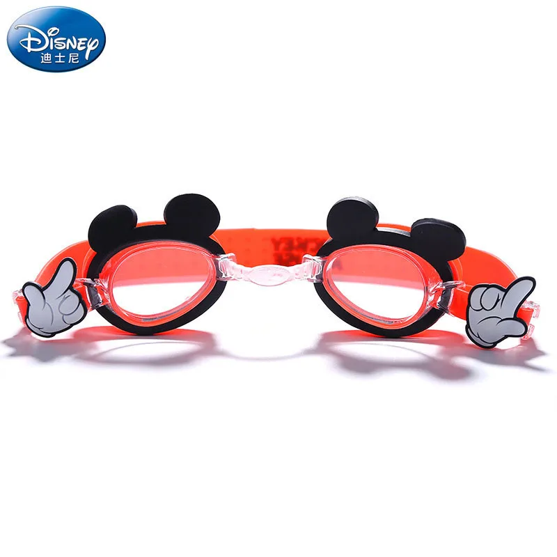 Детские плавательные очки Disney с милыми мультяшными девочками и высокой четкостью изображения, предотвращающие запотевание, водонепроницаемые, с мягкой эластичной силиконовой лентой, для мальчика с Человеком-пауком.