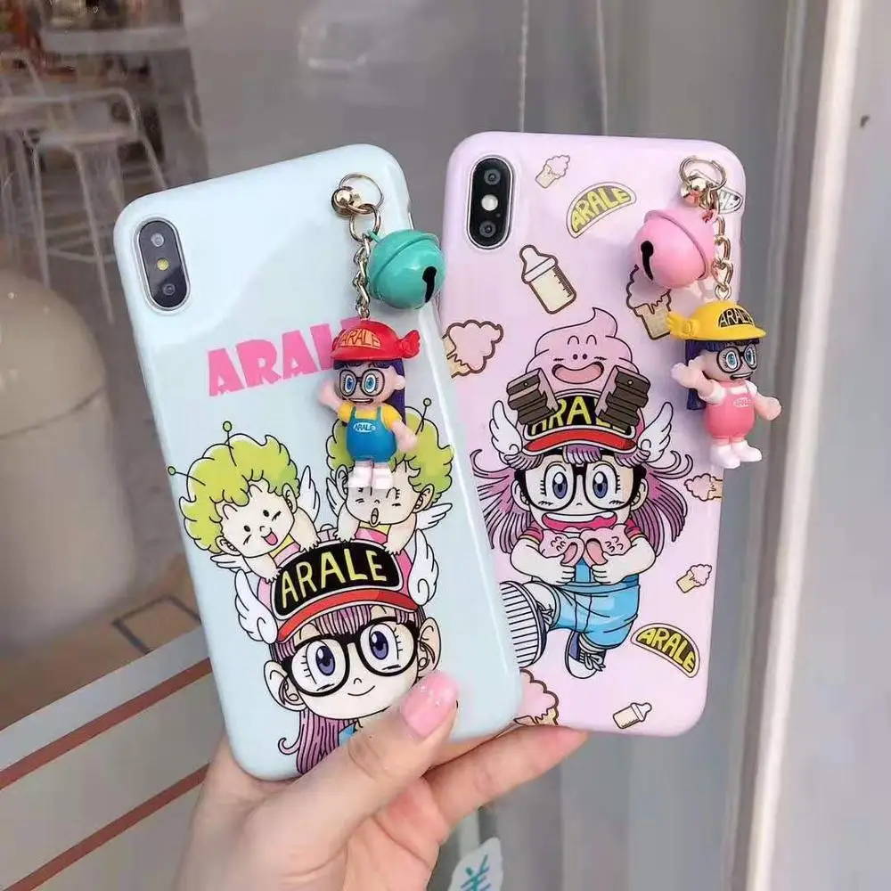 Японский Амин 3D Arale милый детский мультяшный чехол для телефона iphone 7 8 6 6s plus стул